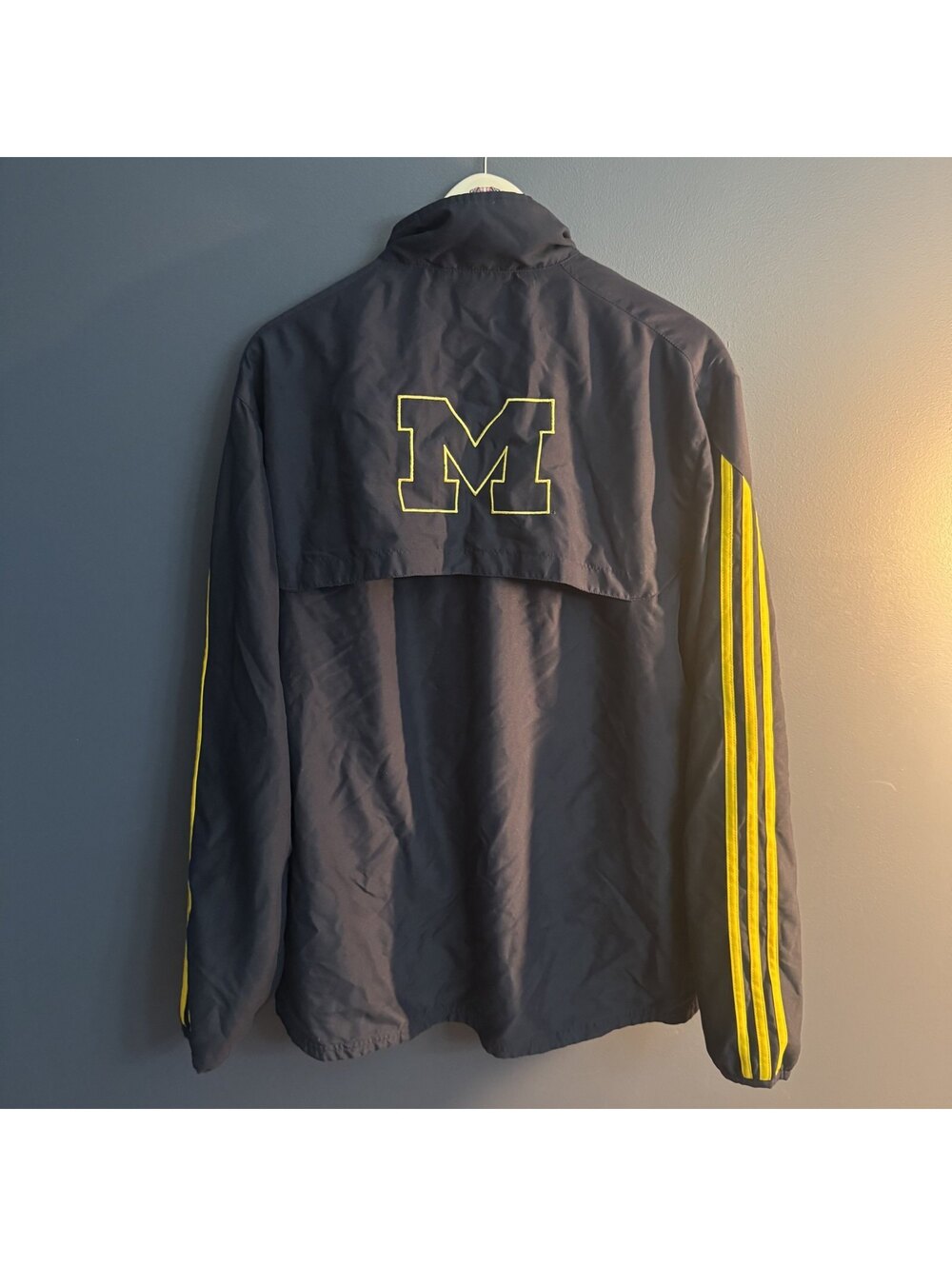 Adidas Michigan Wolverines Full Zip Track Jacket 2010s Era Sz L - Picture 3 of 8